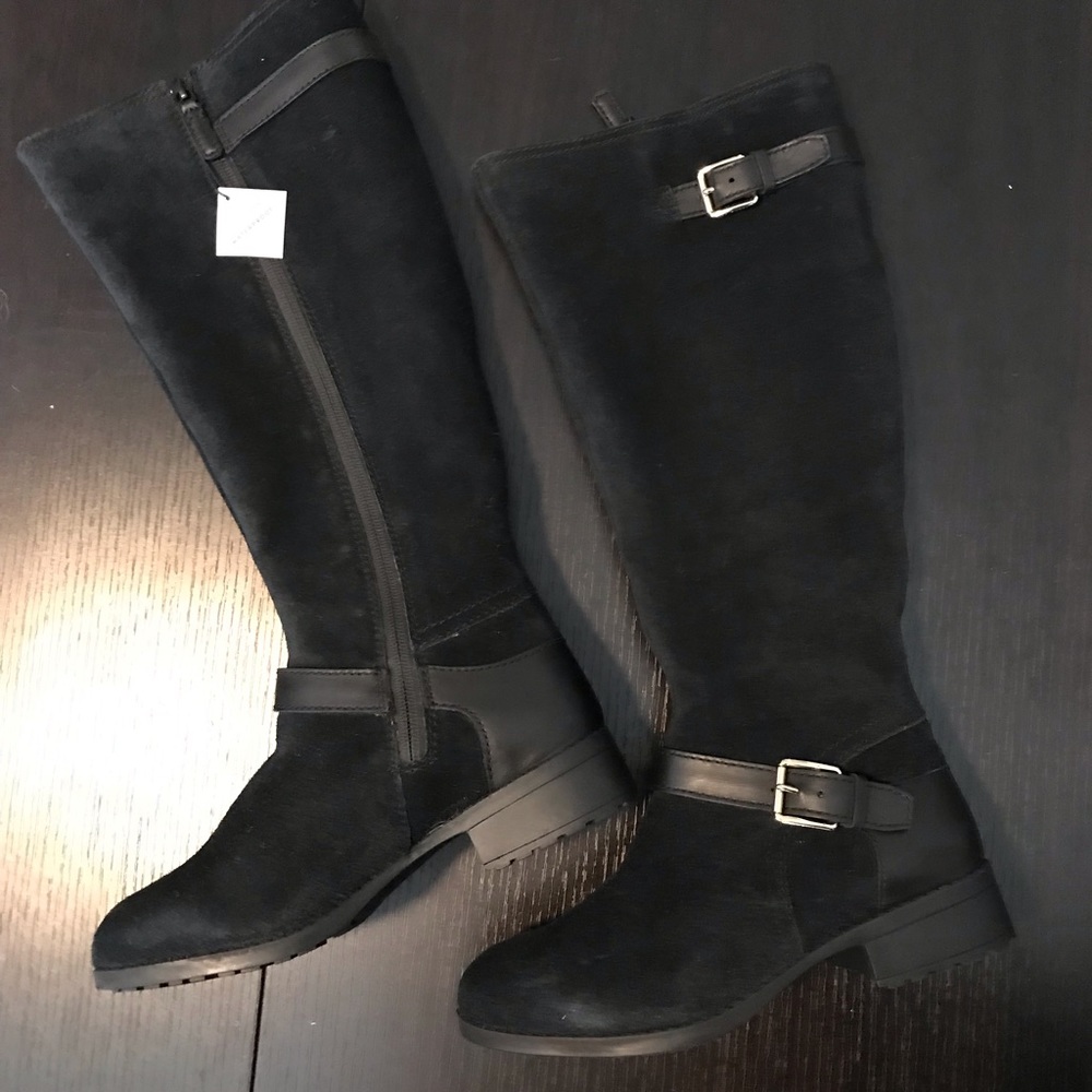 Black riding boots